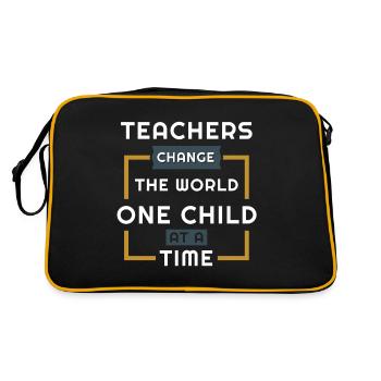 Teacher - Retro Bag - black/gold - Back