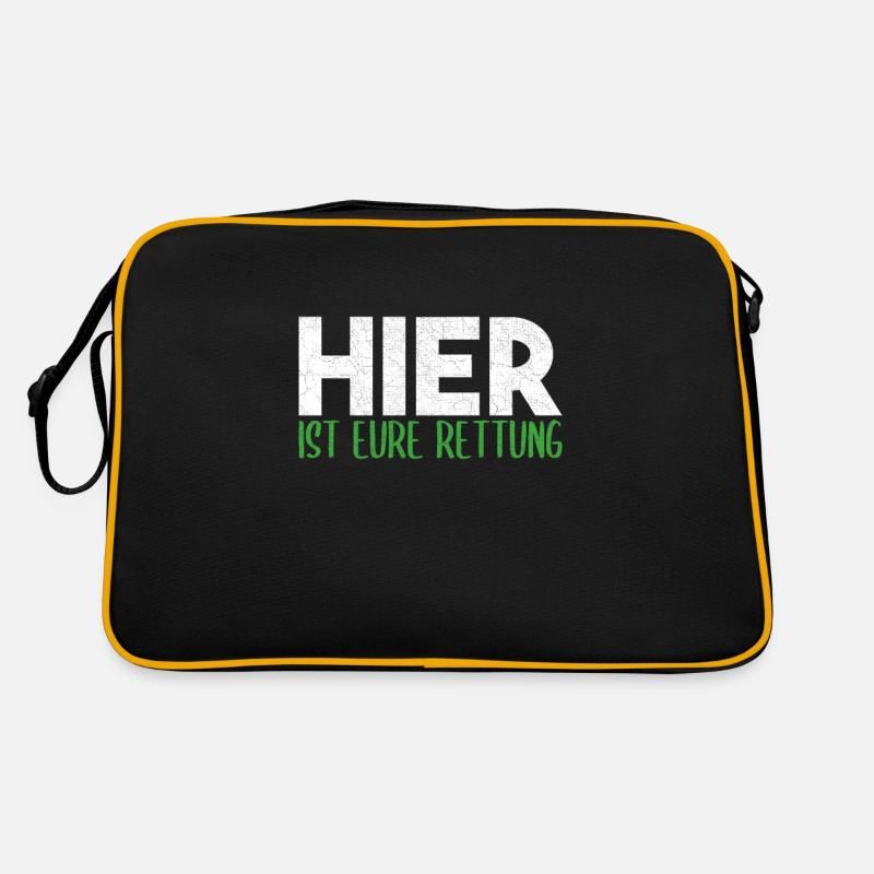 Hier ist eure Rettung Retro Tasche
