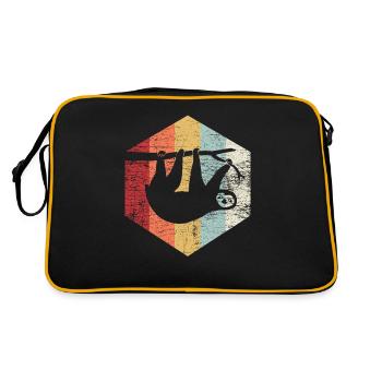 Sloth retro - Retro Bag - black/gold - Back