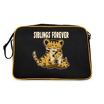 Siblings Forever Siblings Brothers - Retro Bag - black/gold - Back