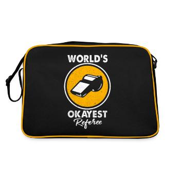 Schiedsrichter - Retro Tasche - Schwarz/Gold - Hinten