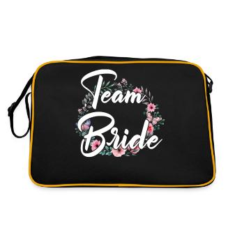 Mariée mariée équipe épouser bachelorette fête jga - Sac Retro - noir/or - Dos