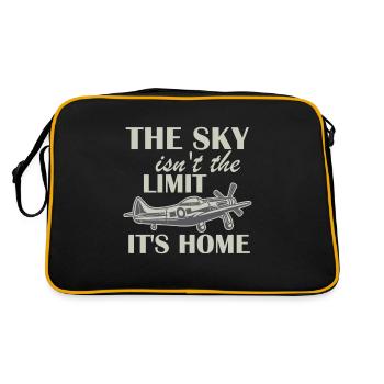 Pilot - Retro Tasche - Schwarz/Gold - Hinten