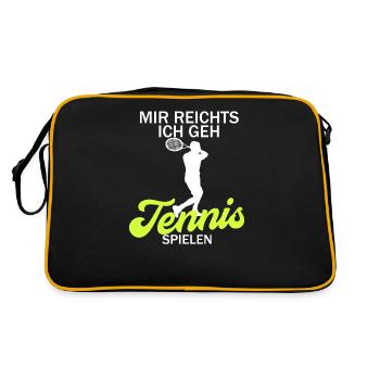 Je vais vous donner le tennis en jouant au tennis - Sac Retro - noir/or - Dos