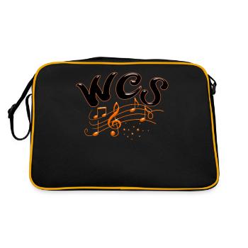 T-shirt cadeau West Coast Swing Dance - Sac Retro - noir/or - Dos