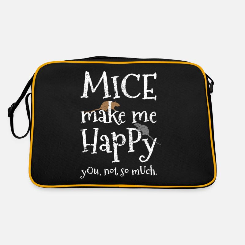 mouse mice - Retro Bag - black/gold