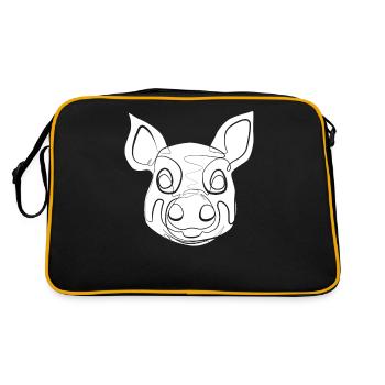 Porc - Sac Retro - noir/or - Dos