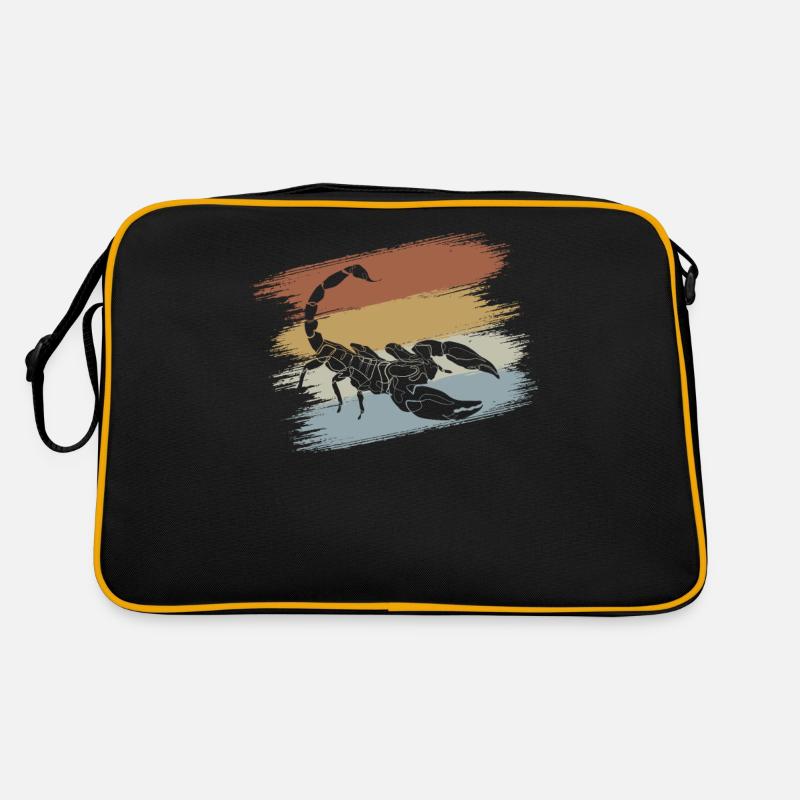 Skorpion - Retro Tasche - Schwarz/Gold