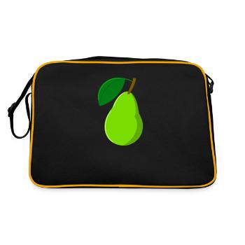 Pear Fruit Fruit - Retro Bag - black/gold - Back