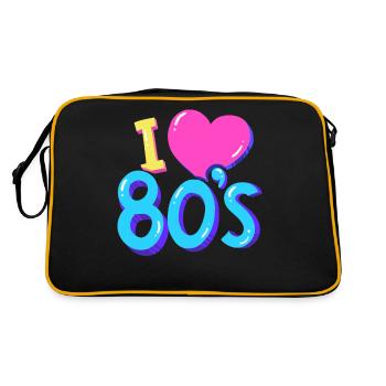 80's - Sac Retro - noir/or - Dos