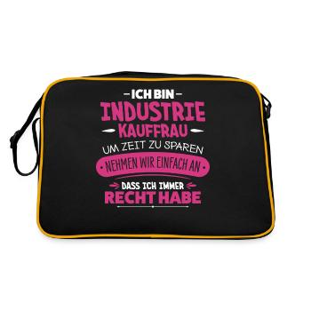 Industrial clerk - Retro Bag - black/gold - Back
