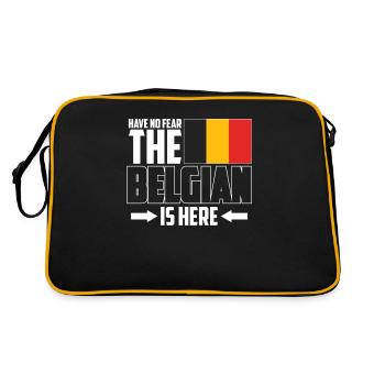 Idée cadeau Belgique - Sac Retro - noir/or - Dos