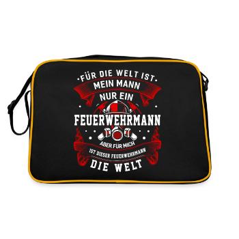 Fire Department Fire Firefighter Pride World - Retro Bag - black/gold - Back