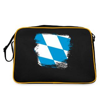 Bayern - Retro Tasche - Schwarz/Gold - Hinten
