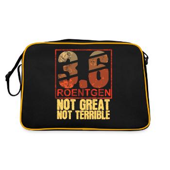 3.6 Roentgen Not Great Not Terrible - Sac Retro - noir/or - Dos