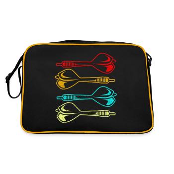 Dart - Retro Bag - black/gold - Back