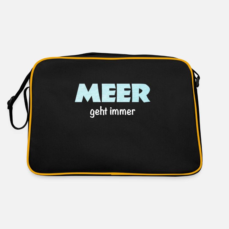 Meer geht immer Retro Tasche