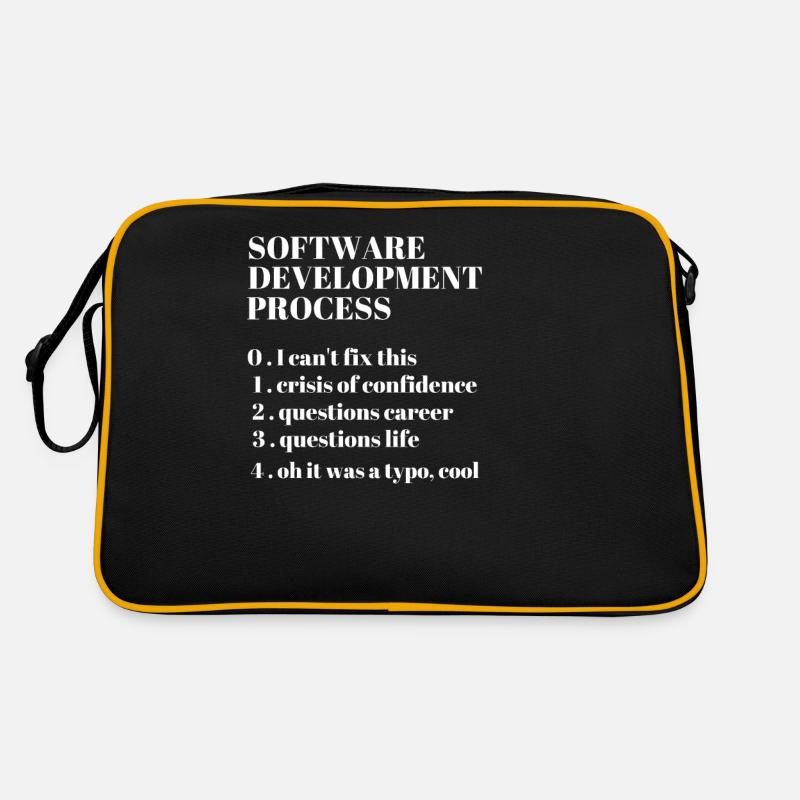 Software Development Funny Coding Programming Retro Bag