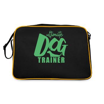 École canine chien trainer canin tour d’éducation canine - Sac Retro - noir/or - Dos