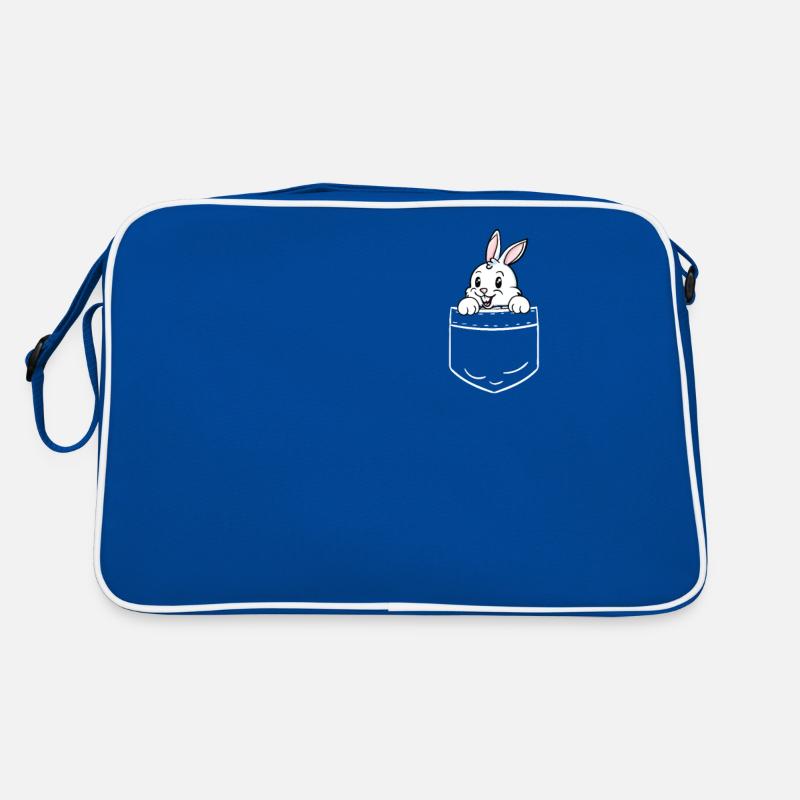 Rabbit Bunnies Dwarf Rabbit Pocket Pocket Gift Retro Bag