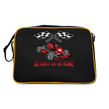 Go Kart Go Kart Go Kart Go Go Karting Kart Driving - Retro Bag - black/gold - Back