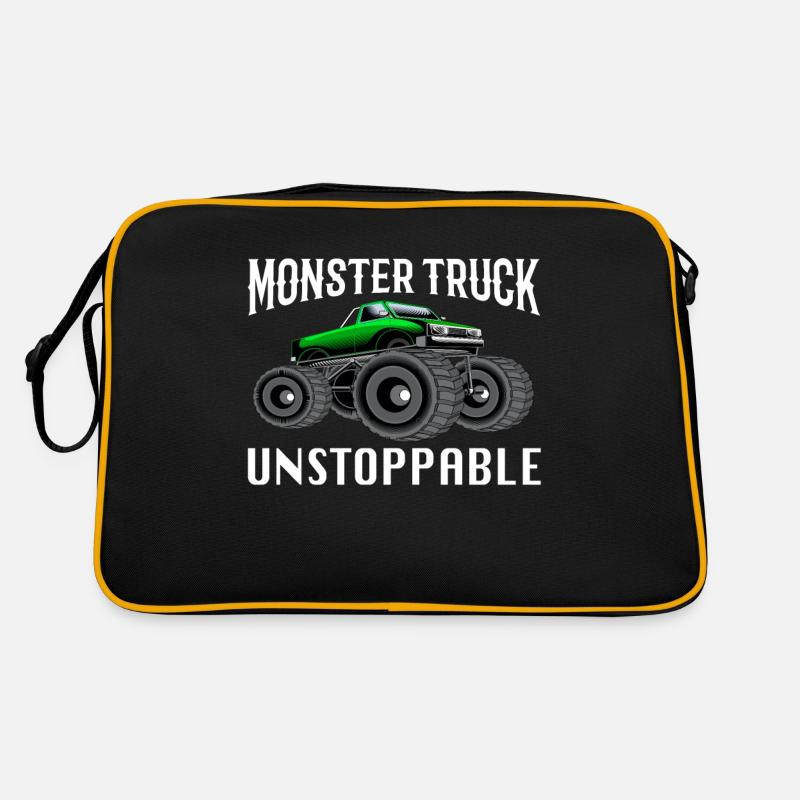 Monstertruck - Retro Tasche - Schwarz/Gold