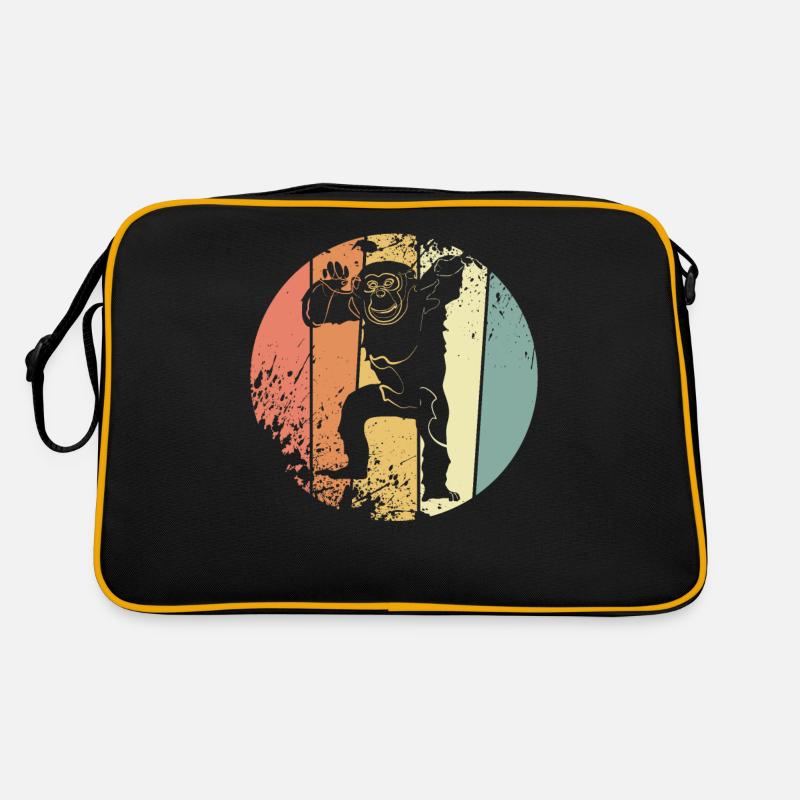 Schimpanse Retro Tasche