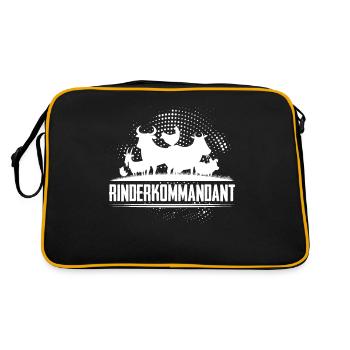 Cadeau de ferme de vache animal vaches · commandant - Sac Retro - noir/or - Dos