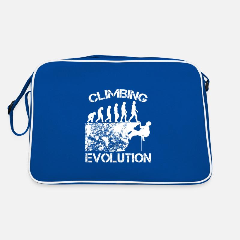 Klettern Berge Kletterer Geschenk · Evolution Retro Tasche