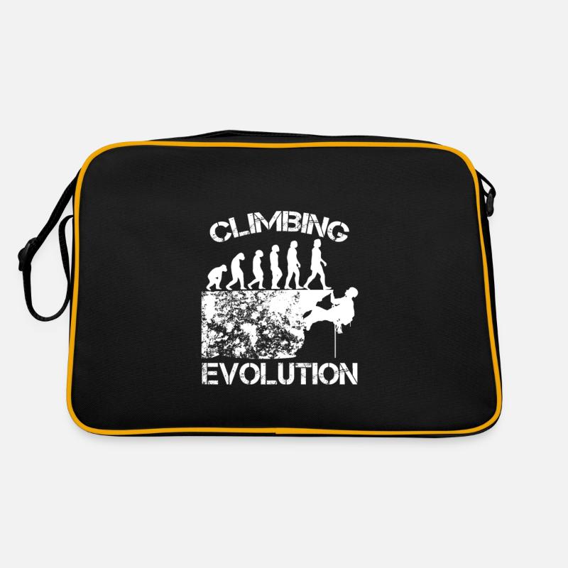 Cadeau de grimpeur · Evolution - Sac Retro - noir/or