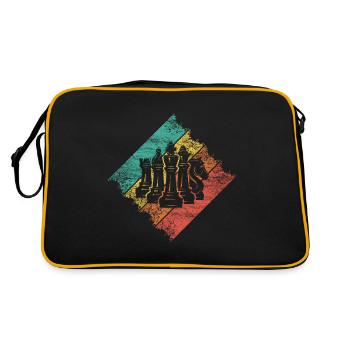 échecs - Sac Retro - noir/or - Dos