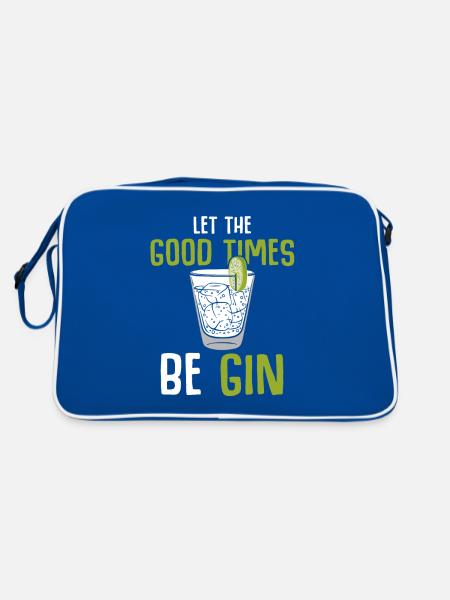 gin - Retro Bag - blue/white - Back
