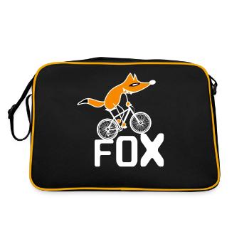 Clever Fox drives Bike Fox on BMX - Retro Bag - black/gold - Back