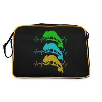 Chameleon - Retro Bag - black/gold - Back