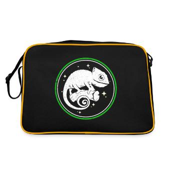 Chameleon - Retro Bag - black/gold - Back