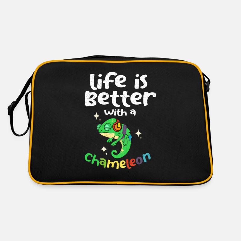 Chamäleon Retro Tasche