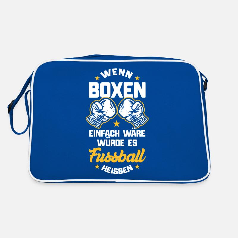 Boxen, Boxer Spruch wenn boxen einfach wäre Retro Tasche