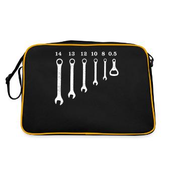The most important tools - Retro Bag - black/gold - Back