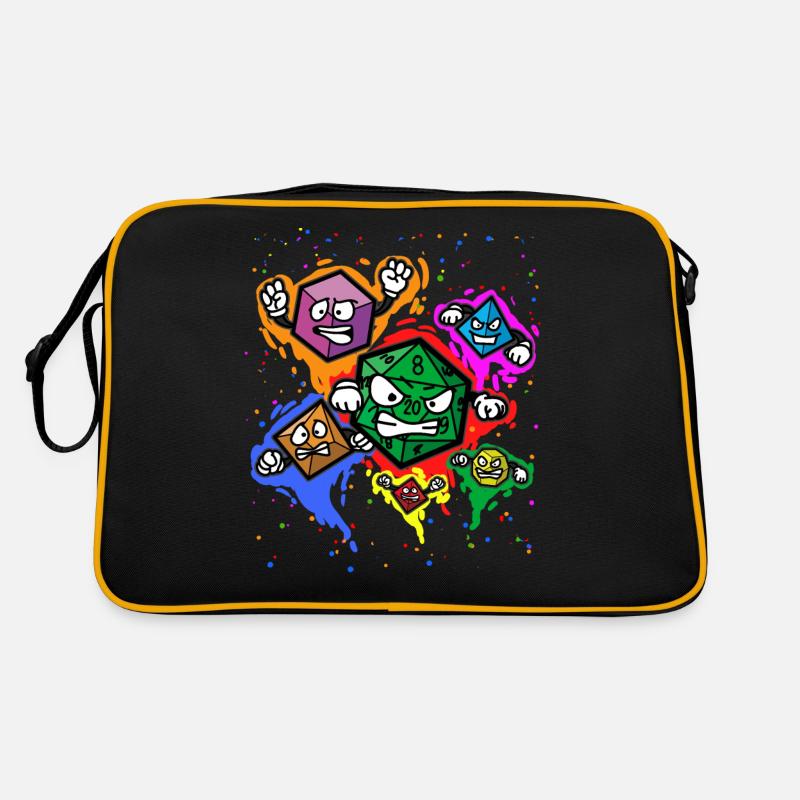 Fantasy RPG Cubes Jeu Tabletop Joueur Sac Retro