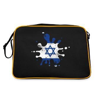 Israel - Retro Tasche - Schwarz/Gold - Hinten