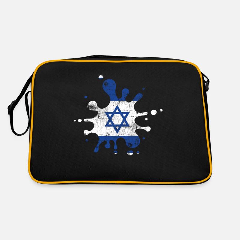 Israel - Retro Tasche - Schwarz/Gold