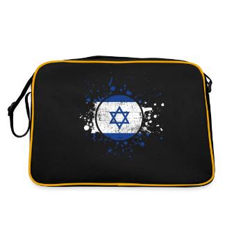 Israel - Retro Tasche - Schwarz/Gold - Hinten