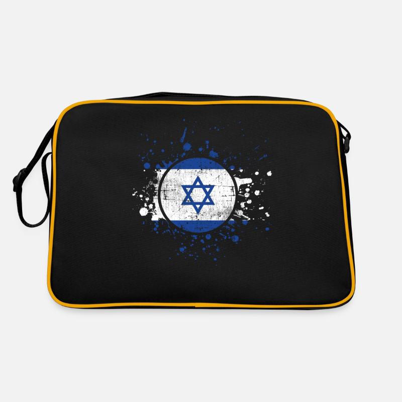 Israel - Retro Tasche - Schwarz/Gold