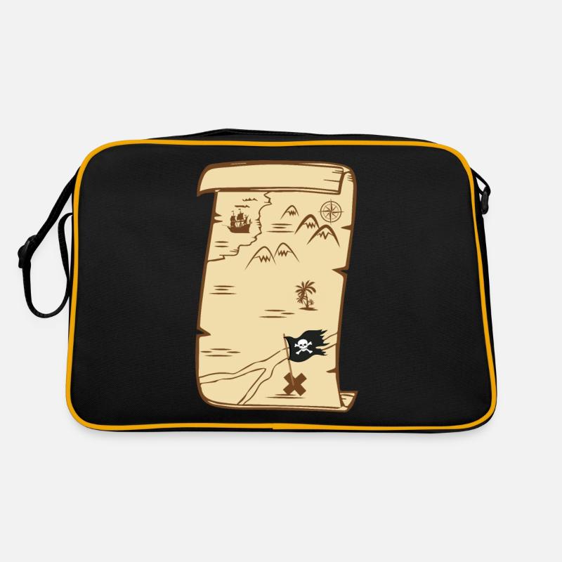 treasure map Retro Bag
