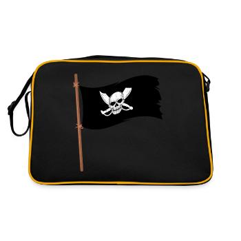 Pirate flag - Retro Bag - black/gold - Back