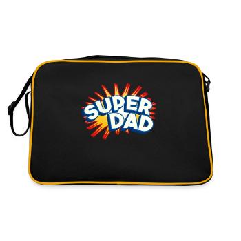 Père et fils Best Daddy Super Dad Paternity - Sac Retro - noir/or - Dos