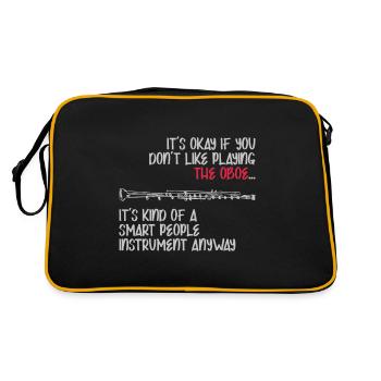 Oboe For Intelligent People - Retro Bag - black/gold - Back