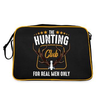 Jagd - Retro Tasche - Schwarz/Gold - Hinten