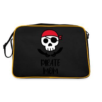 Pirate Mom - Retro Bag - black/gold - Back