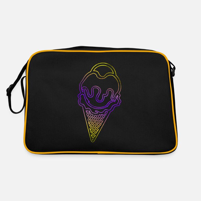 Ice Cream Eis mit Eistüte Retro Tasche